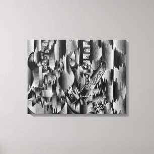 Impressão Em Tela Duas guitarra tiradas no lápis