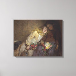 Impressão Em Tela Duas Meninas Jovens Retornando Para Casa