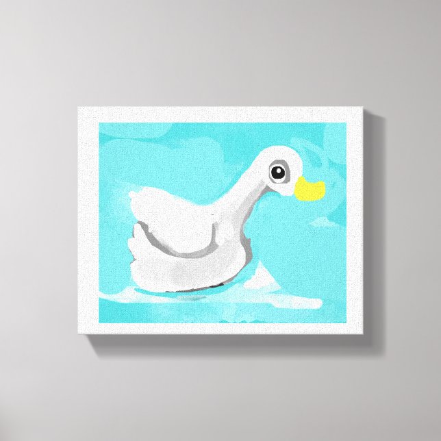 Impressão Em Tela Duck Swimmer (Frente)
