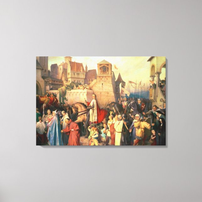 Impressão Em Tela Duke Leopold, o Glorioso, entra em Viena (Frente)
