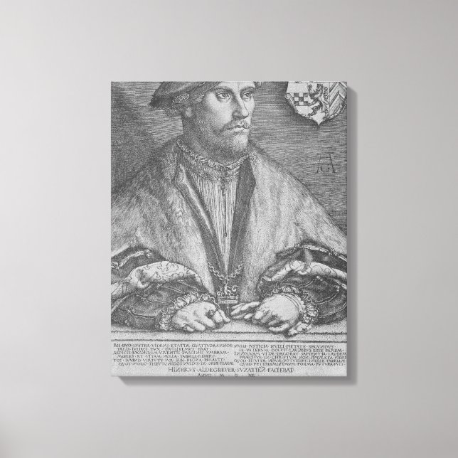 Impressão Em Tela Duke Wilhelm V de Cleve, 1540 (Frente)