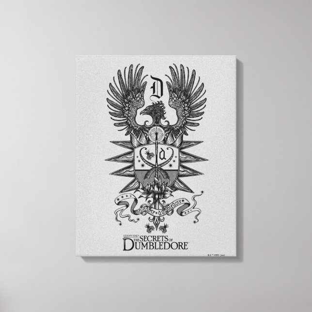 Impressão Em Tela Dumbledore's Crest (Frente)