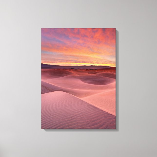 Impressão Em Tela Dunas de areia rosa, Vale da Morte, CA (Frente)