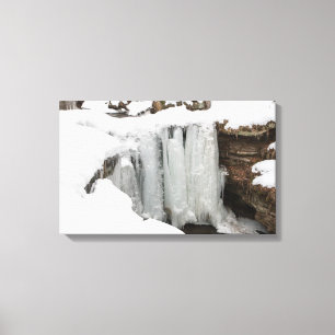 Impressão Em Tela Dundee Falls em Winter, Ohio