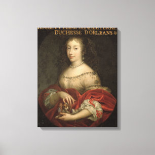 Impressão Em Tela Duquesa de Henrietta Anne de Orleans
