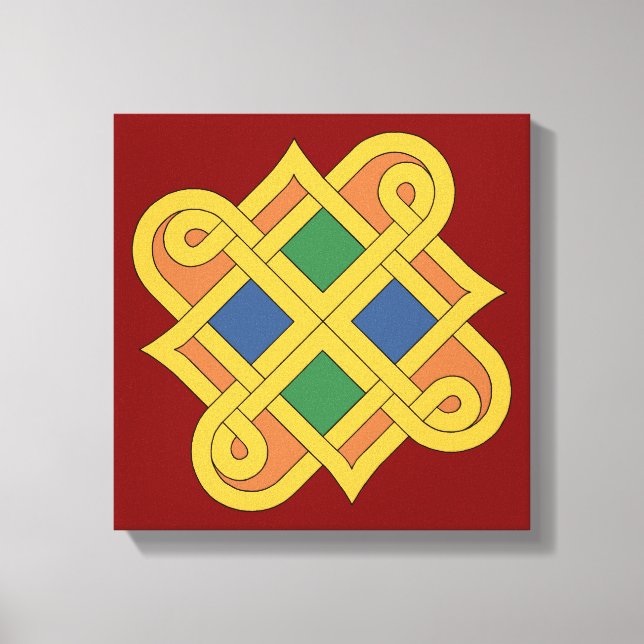 Impressão Em Tela Durrow Knotwork 2016 (Frente)