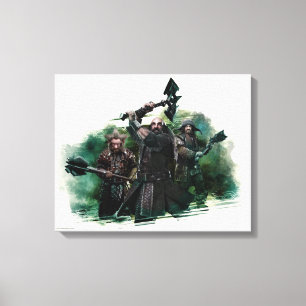 Impressão Em Tela Dwalin, Nori, & Bofur Graphic