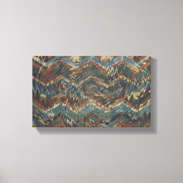 Impressão Em Tela Dynamic Geometric Pattern Wall Art (Frente)