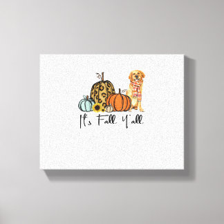 Impressão Em Tela É a Queda do Yall Yellow Ouro Retalhista Cão Leopa