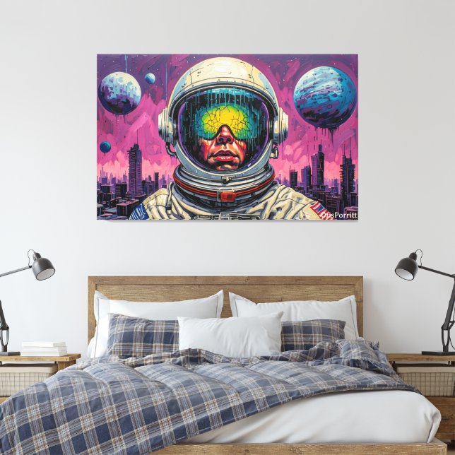 IMPRESSÃO EM TELA E O FUTURO SE ESCURECEU (Insitu(Quarto))