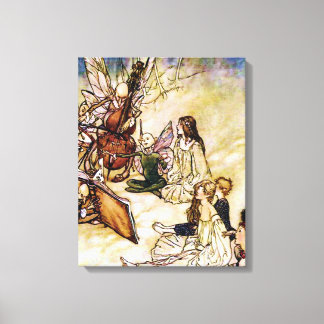 Impressão Em Tela E uma canção fada de Arthur Rackham