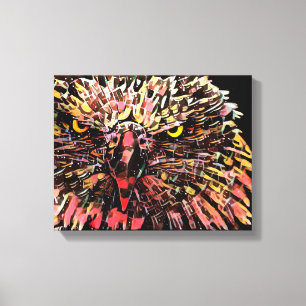 Impressão Em Tela Eagle Head Bird Abstrato