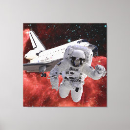Impressão Em Tela Eagle Nebula-Space Shuttle EVA