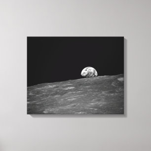 Impressão Em Tela Earthrise da missão da lua de Apollo 8