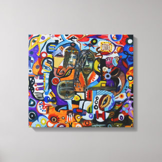 Impressão Em Tela Echoes of a Face