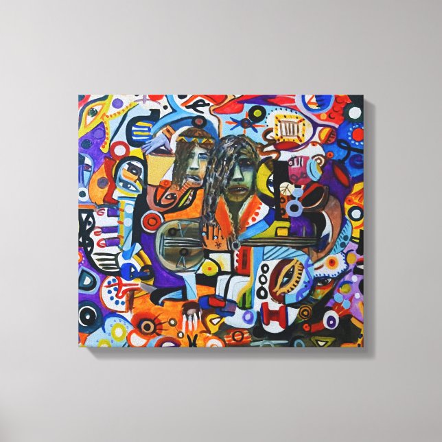 Impressão Em Tela Echoes of a Face (Frente)