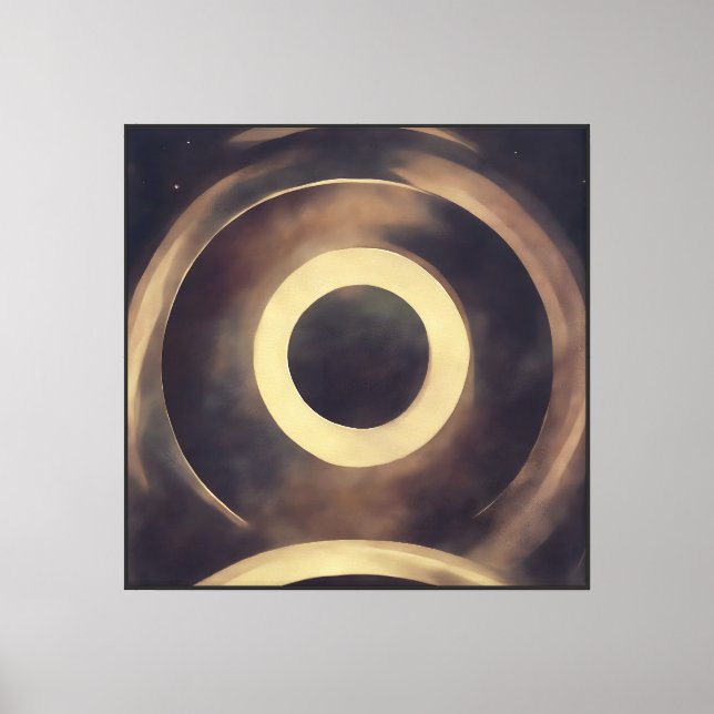 Impressão Em Tela Eclipse de ouro (Frente)