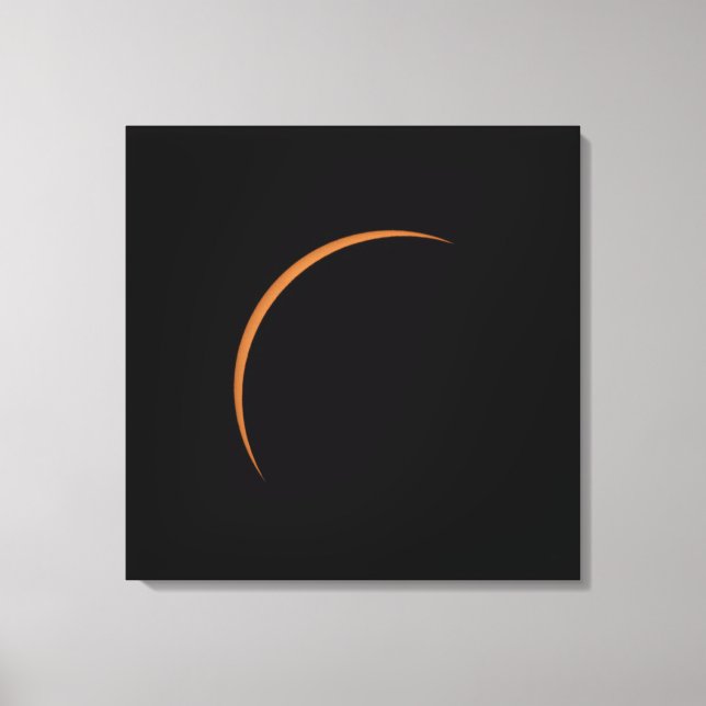 Impressão Em Tela Eclipse Solar Parcial Próximo ao Máximo (Frente)