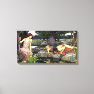 Impressão Em Tela Eco e narciso de John William Waterhouse