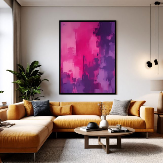 Impressão Em Tela Ecos de Magenta (Criador carregado)