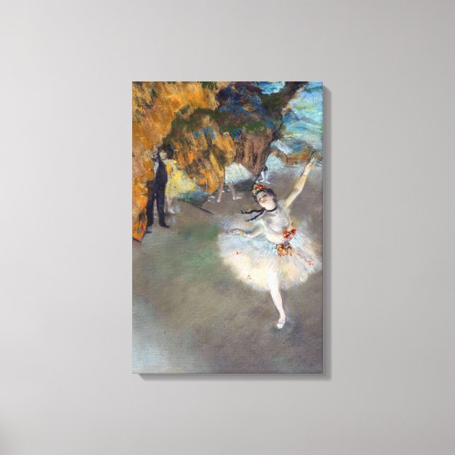Impressão Em Tela Edgar Degas - A Estrela / Dançarina no Palco (Frente)