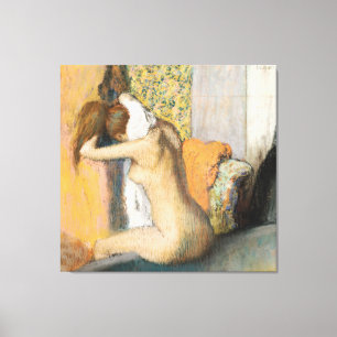 Impressão Em Tela Edgar Degas   após o banho, pescoço de secagem d
