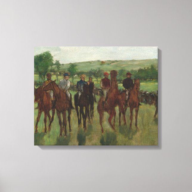 Impressão Em Tela Edgar Degas | Cavaleiros (Frente)