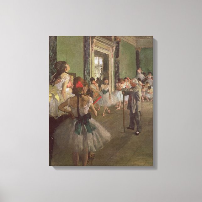 Impressão Em Tela Edgar Degas | Classe de dança, c.1873-76 (Frente)