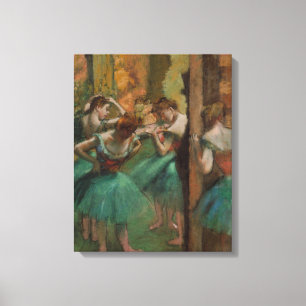 Impressão Em Tela Edgar Degas Dançarinas Rosa e Verde