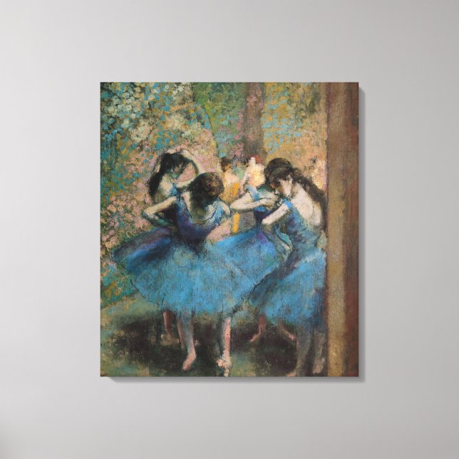 Impressão Em Tela Edgar Degas | Dançarinos a azul, 1890 (Frente)