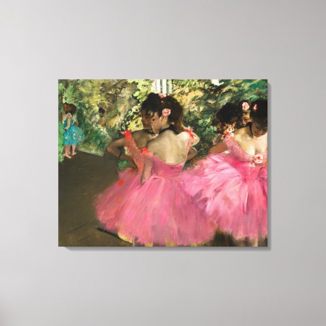 Impressão Em Tela Edgar Degas - Dançarinos a rosa (Frente)