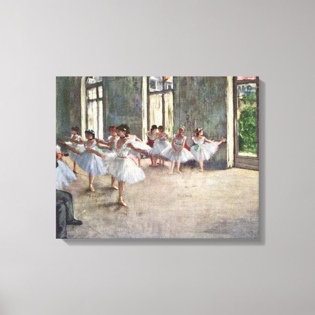 Impressão Em Tela Edgar Degas - ensaio de Balés (Frente)