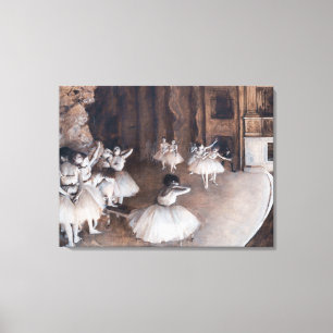 Impressão Em Tela Edgar Degas - Ensaio de Balés no Palco