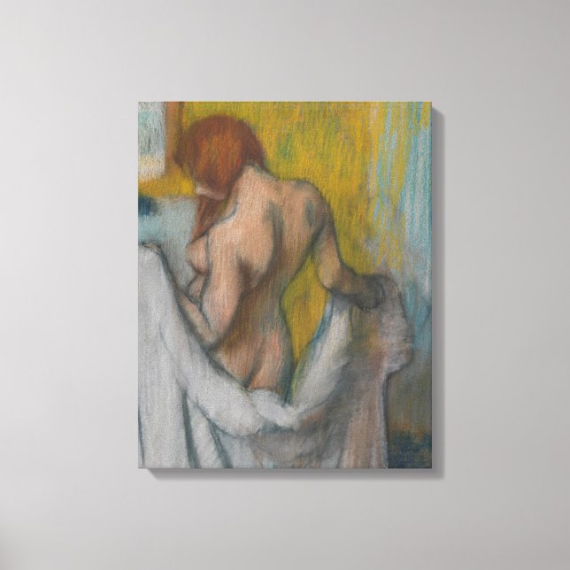 Impressão Em Tela Edgar Degas | Mulher com uma toalha (Frente)