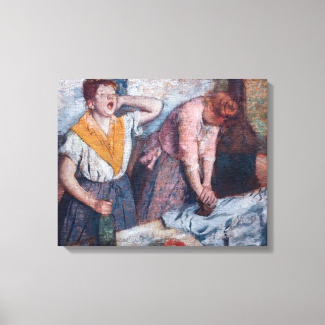 Impressão Em Tela Edgar Degas - Mulher Ironando (Frente)