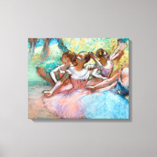 Impressão Em Tela Edgar Degas - Quatro Ballerinas no Palco