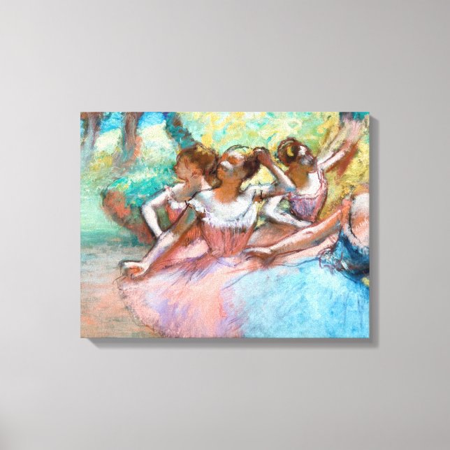 Impressão Em Tela Edgar Degas - Quatro Ballerinas no Palco (Frente)