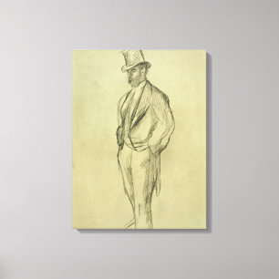 Impressão Em Tela Edgar Degas   Retrato de Ludovic Halevy