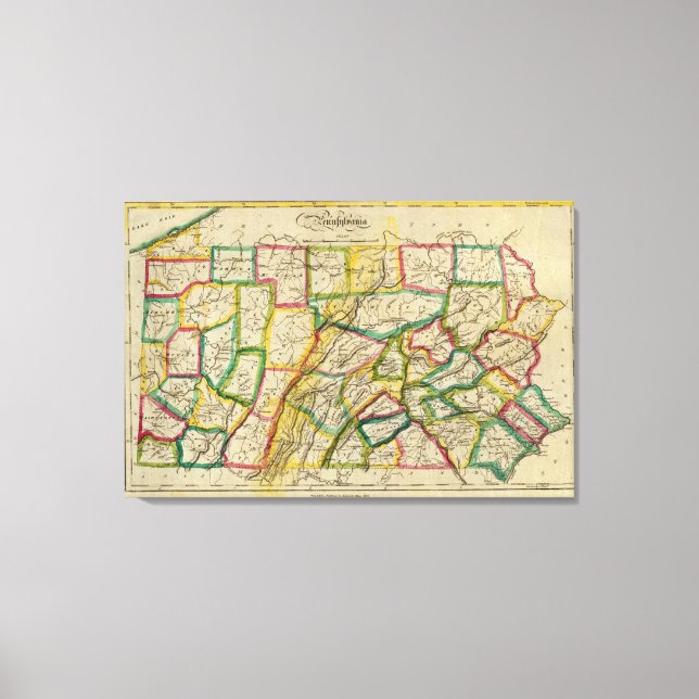 Impressão Em Tela Edição 1818 da Pensilvânia (Frente)