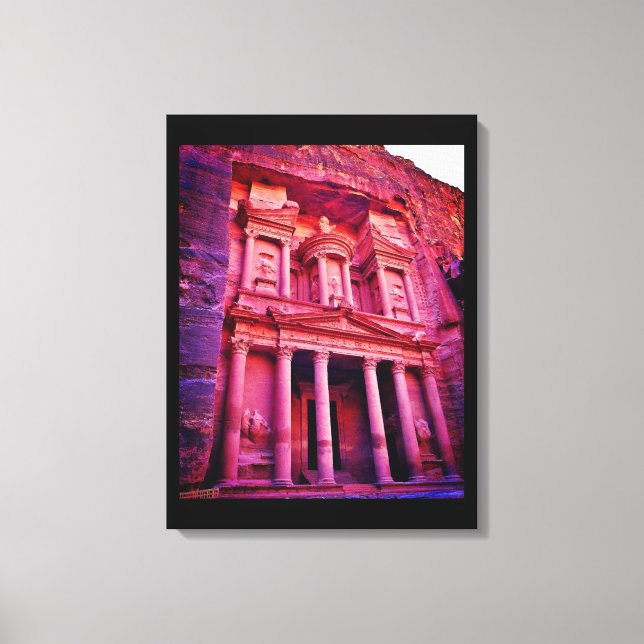 Impressão Em Tela Edifício do Tesouro de Petra (Frente)