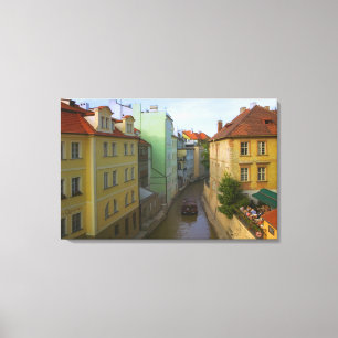 Impressão Em Tela Edifícios históricos com canal, Praga, Repúblic