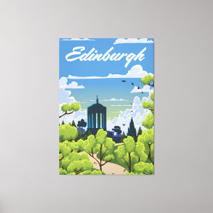 Impressão Em Tela Edimburgo Escócia