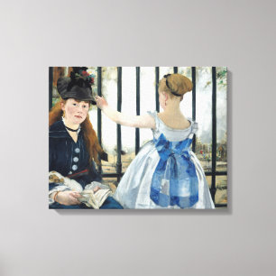 Impressão Em Tela Edouard Manet - A Via Ferroviária