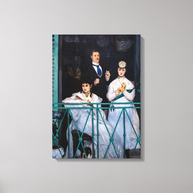 Impressão Em Tela Edouard Manet - Balcony / Le Balcon (Frente)