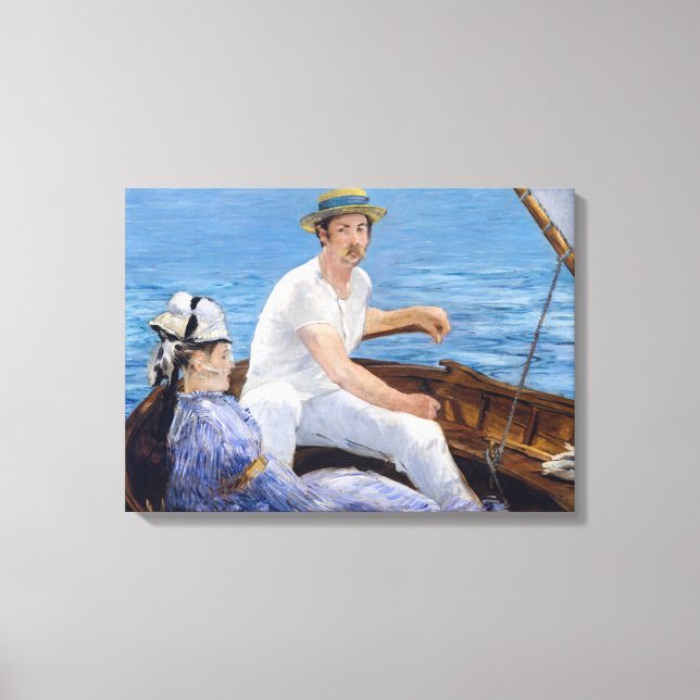 Impressão Em Tela Edouard Manet - Barco (Frente)