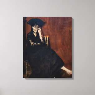 Impressão Em Tela Edouard Manet - Berthe Morisot com um ventilador