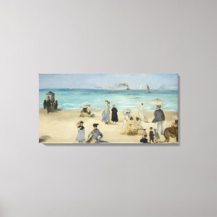 Impressão Em Tela Edouard Manet - Na Praia, Boulogne-sur-Mer