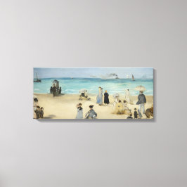 Impressão Em Tela Edouard Manet - Na Praia, Boulogne-sur-Mer