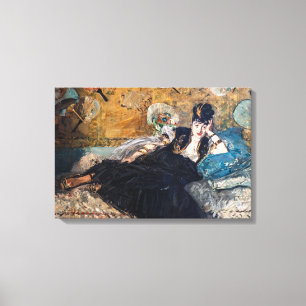 Impressão Em Tela Edouard Manet - Senhora com Leques
