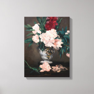 Impressão Em Tela Edouard Manet - Vaso de Peões em Pequeno Pedestal